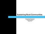Sustaining Rural Communities